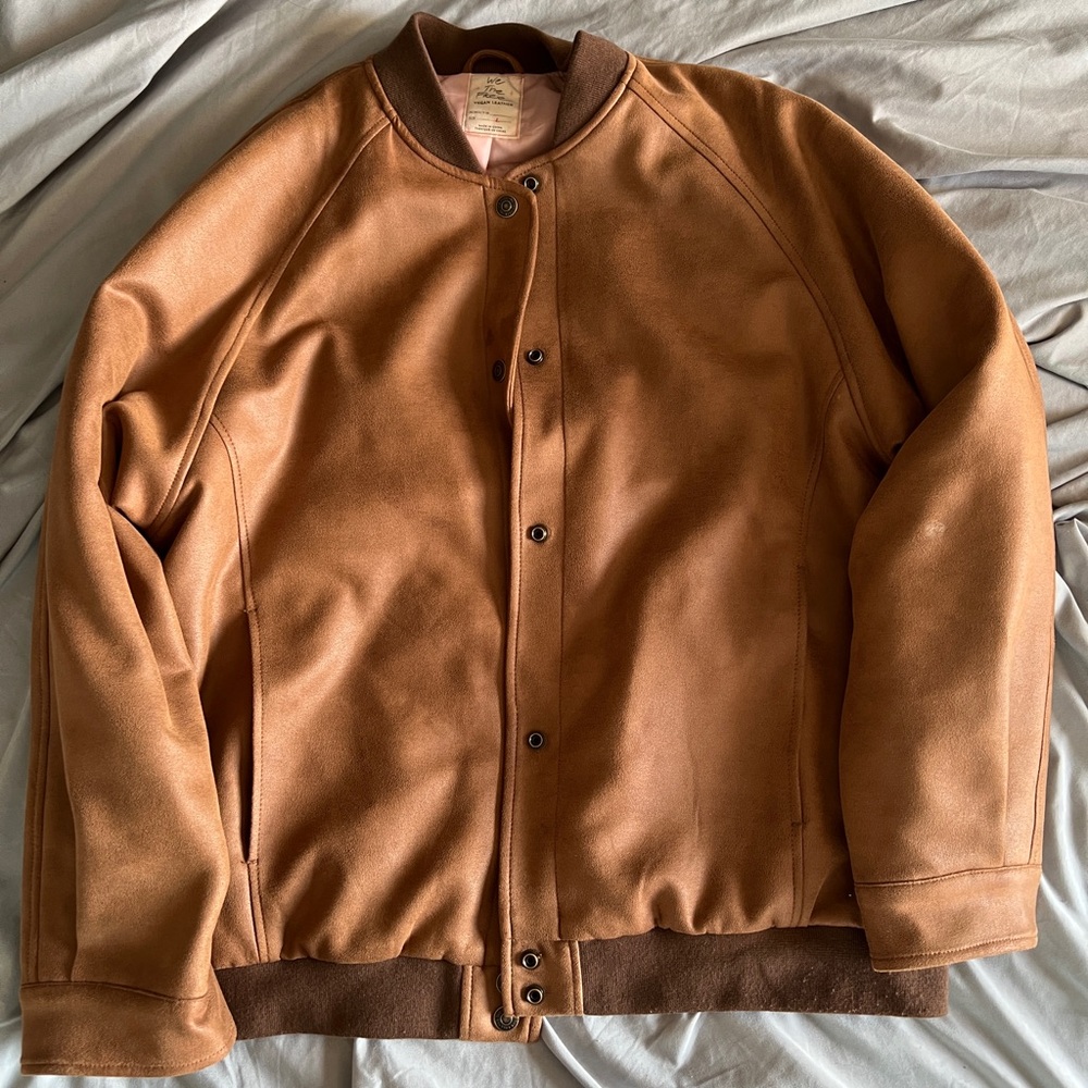 We The Free Wild Rose Vegan Suede Bomber Jacket